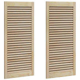 Vidaxl kastdeur 2 pcs naturel 49,5 x 2,1 x 110 cm massief grenenhout