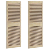 Vidaxl kastdeur 2 pcs naturel 170 x 2,1 x 59,5 cm massief grenenhout
