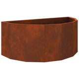 Vidaxl plantenbak roestig 90 x 45 x 35 cm cortenstaal