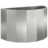 Vidaxl plantenbak zilver 60 x 30 x 35 cm gegalvaniseerd staal