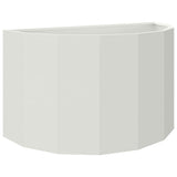 Vidaxl plantenbak wit 90 x 45 x 50 cm staal