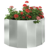 Vidaxl plantenbak zilver 90 x 45 x 50 cm gegalvaniseerd staal