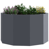 Vidaxl plantenbak antraciet 60 x 60 x 35 cm staal
