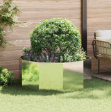 Vidaxl plantenbak zilver 120 x 120 x 50 cm gegalvaniseerd staal