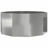 Vidaxl plantenbak zilver 120 x 120 x 50 cm gegalvaniseerd staal