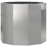 Vidaxl plantenbak zilver 60 x 60 x 50 cm roestvrij staal