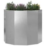 Vidaxl plantenbak zilver 60 x 60 x 50 cm roestvrij staal