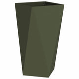 Vidaxl plantenbak olijf groen 40 x 40 x 75 cm staal