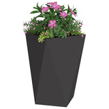 Vidaxl plantenbak zwart 50 x 50 x 75 cm staal