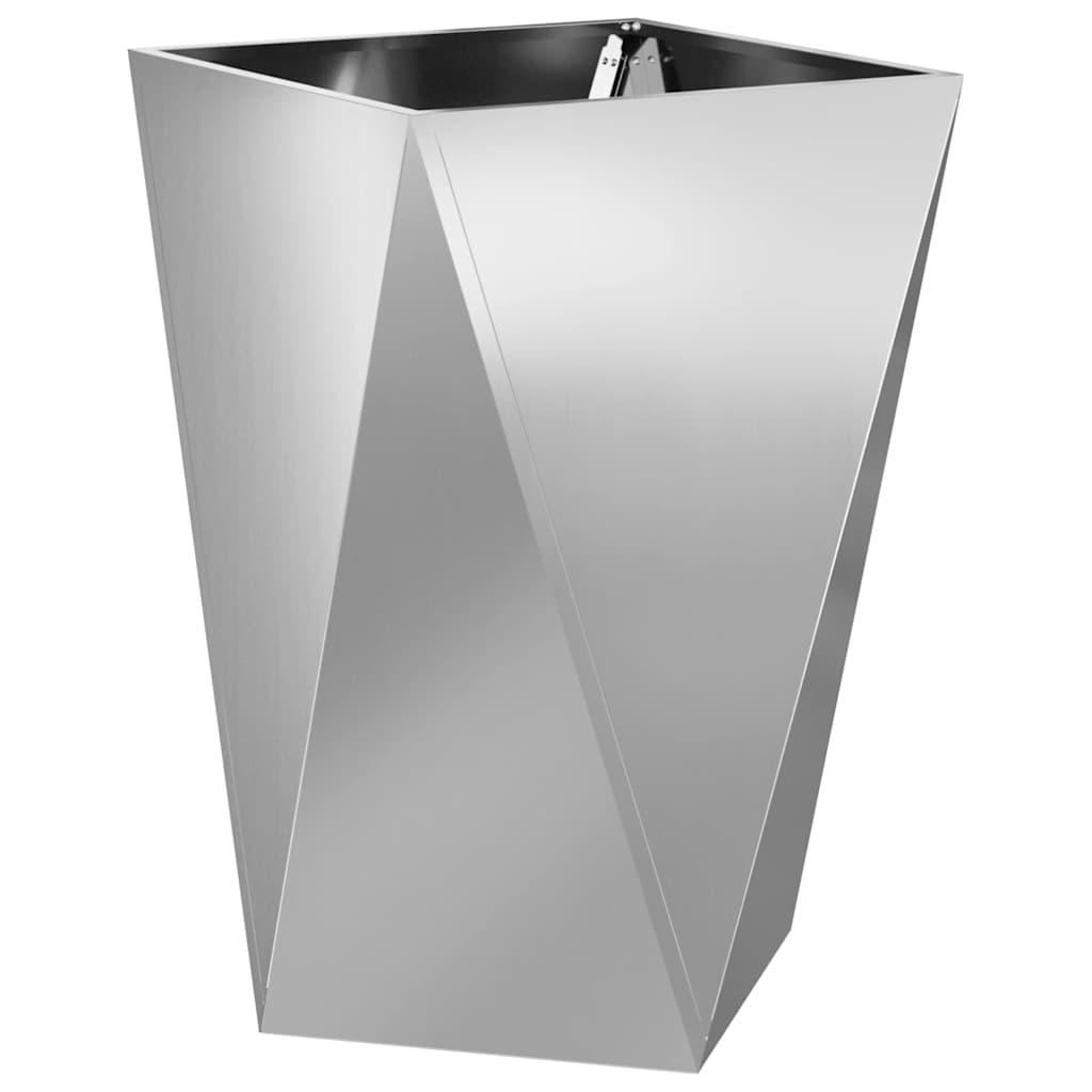 Vidaxl plantenbak zilver 50 x 50 x 75 cm gegalvaniseerd staal
