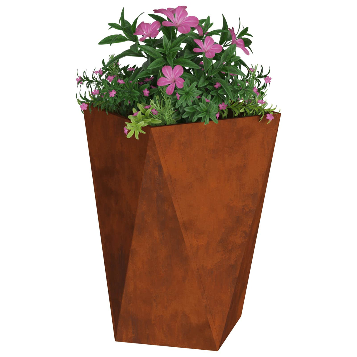 Vidaxl plantenbak 2 pcs roestig 50 x 50 x 75 cm cortenstaal