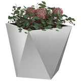 Vidaxl plantenbak zilver 30 x 30 x 30 cm gegalvaniseerd staal