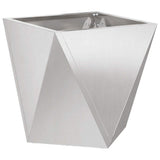 Vidaxl plantenbak zilver 40 x 40 x 40 cm roestvrij staal