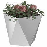 Vidaxl plantenbak zilver 40 x 40 x 40 cm gegalvaniseerd staal