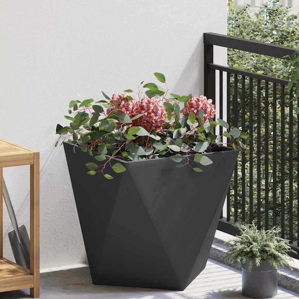 Vidaxl plantenbak zwart 50 x 50 x 50 cm staal