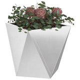 Vidaxl plantenbak 2 pcs zilver 50 x 50 x 50 cm roestvrij staal