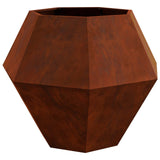 Vidaxl plantenbak roestig 100 x 100 x 80 cm cortenstaal