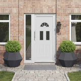 Vidaxl plantenbak 2 pcs antraciet 75 x 75 x 60 cm staal