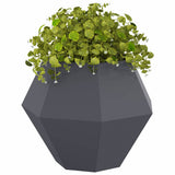 Vidaxl plantenbak 2 pcs antraciet 75 x 75 x 60 cm staal