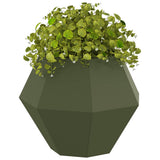 Vidaxl plantenbak 2 pcs olijf groen 50 x 50 x 40 cm staal