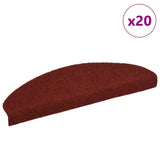 Vidaxl trapmatten zelfklevend 20 stuks 65x21x4 cm bordeaux rood