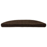 Vidaxl trapmatten zelfklevend 20 stuks 56x17x3 cm bruin halfrond