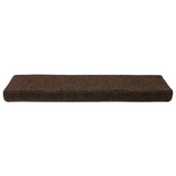 Vidaxl trapmatten zelfklevend 30 stuks 65x21x4 cm bruin rechthoekige rand