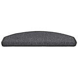 Vidaxl trapmatten 30 stuks 65x24x4 cm antraciet halfrond groot