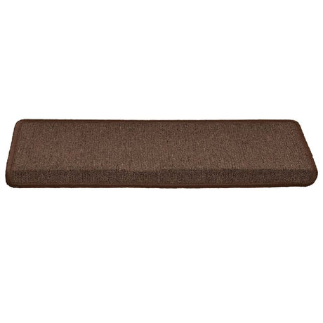 Vidaxl trapmatten 30 st 65x21x4 cm koffiebruin rechthoekige rand