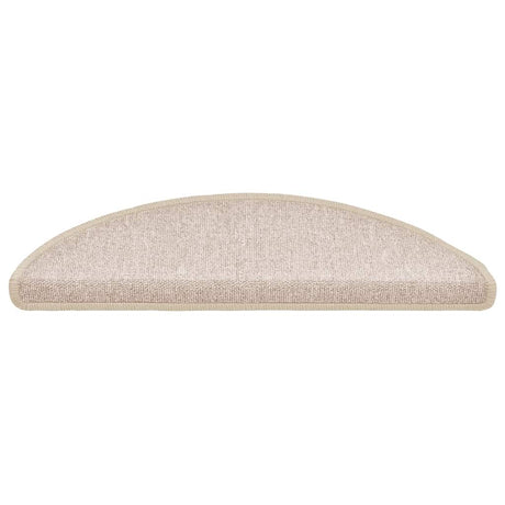 Vidaxl trapmatten 20 st 56x17x3 cm taupe halfrond
