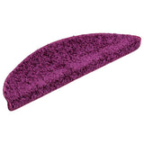Vidaxl trapmatten 30 st 56x17x3 cm violet halfrond