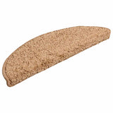 Vidaxl trapmatten 20 st 56x17x3 cm beige halfrond