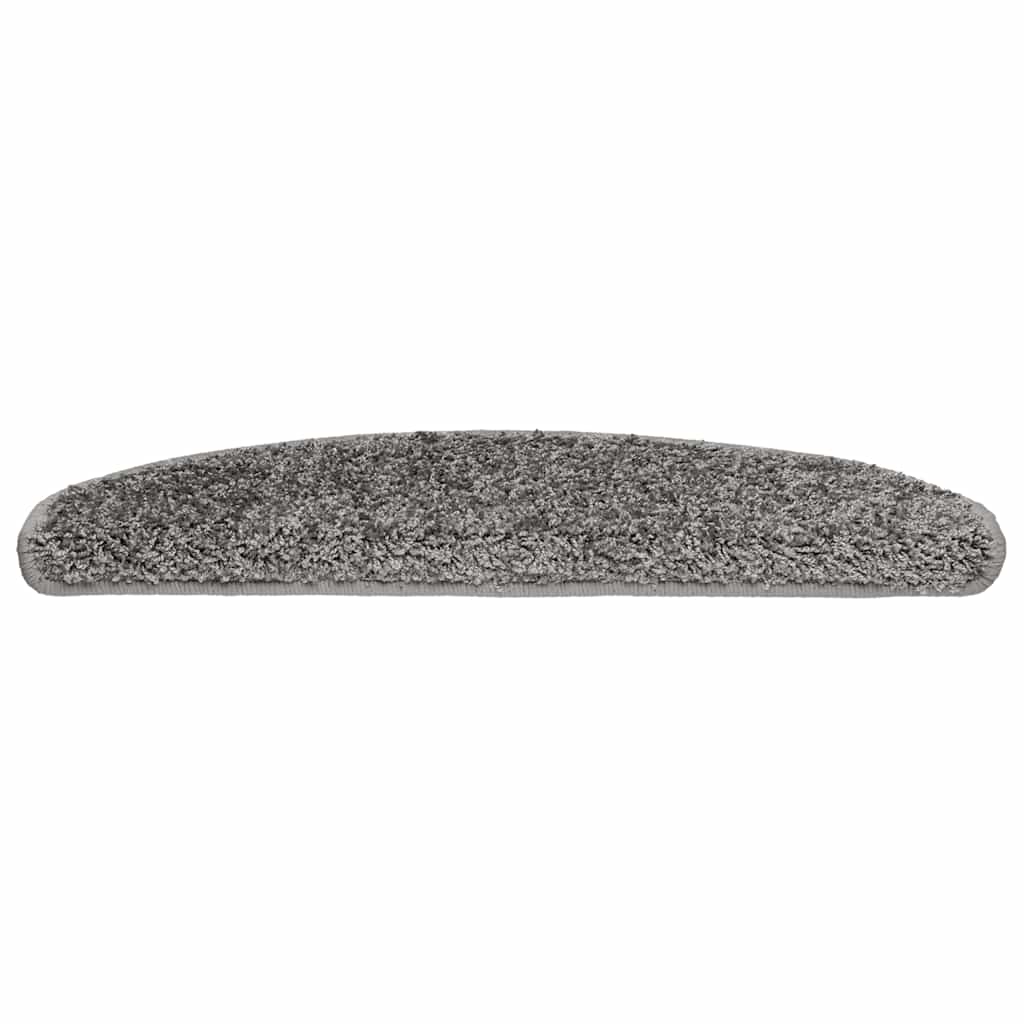 Vidaxl trapmatten 20 st 65x21x4 cm grijs halfrond groot