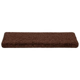 Vidaxl trapmatten 20 st 65x21x4 cm bruin rechthoekige rand