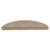 Vidaxl trapmatten zelfklevend sisal-look 30 st 56x17x3 cm lichtbeige
