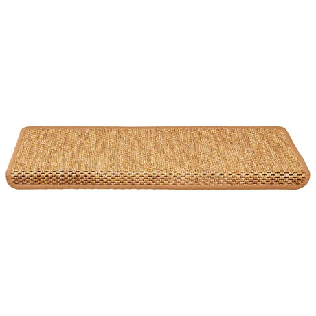 Vidaxl trapmatten zelfklevend 30 st sisal-look 65x21x4 cm sisal