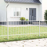 Vidaxl tuinhek 2 pcs wit 170 x 140 cm gepoedercoat staal