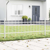 Vidaxl tuinhek 4 pcs wit 170 x 140 cm gepoedercoat staal