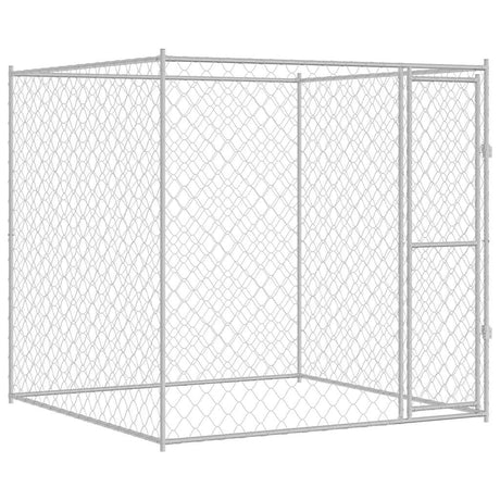 Vidaxl hondenbench zilver 200 x 200 x 200 cm gegalvaniseerd staal