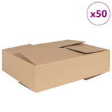 Vidaxl vouwdoos met opslag 50 pcs naturel 40 x 30 x 10 cm karton