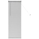 Vidaxl venetiaanse jaloezieën zilver 130 x 45 cm aluminium