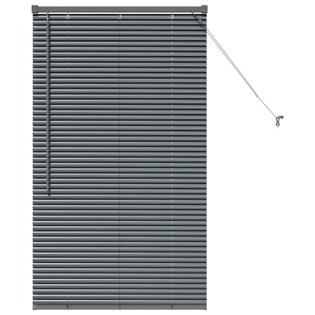 Vidaxl venetiaanse jaloezieën donkergrijs 130 x 80 cm aluminium