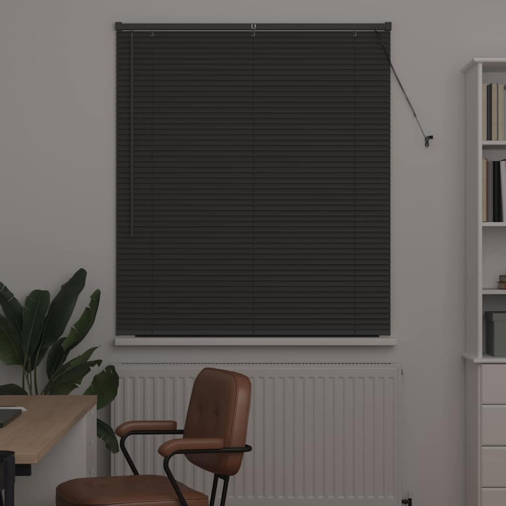Vidaxl venetiaanse jaloezieën donkergrijs 130 x 115 cm aluminium