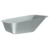 Vidaxl vervanging voor kruiwagenlade zilver 88 x 60 x 32 cm staal