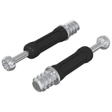 Vidaxl cam lock bout 2 pcs zilver en zwart m6 x 40 mm