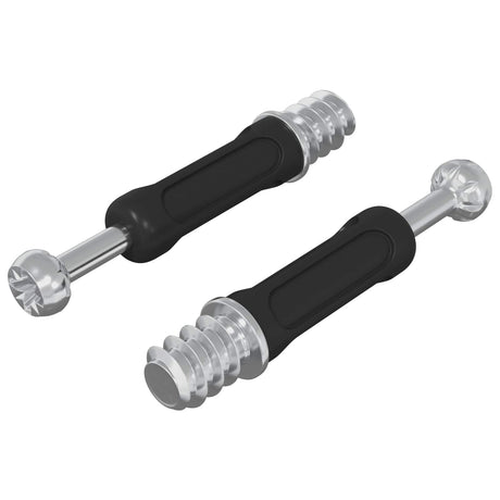 Vidaxl cam lock bout 2 pcs zilver en zwart m6 x 40 mm