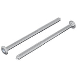 Vidaxl bout 2 pcs zilver m6 x 100 mm staal