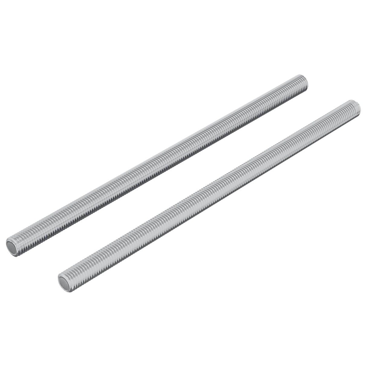 Vidaxl schroefdraadstangen 2 stuks zilver m6 x 120 mm metaal