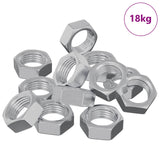 Vidaxl zeshoekige moeren 23377 pcs zilver ijzer
