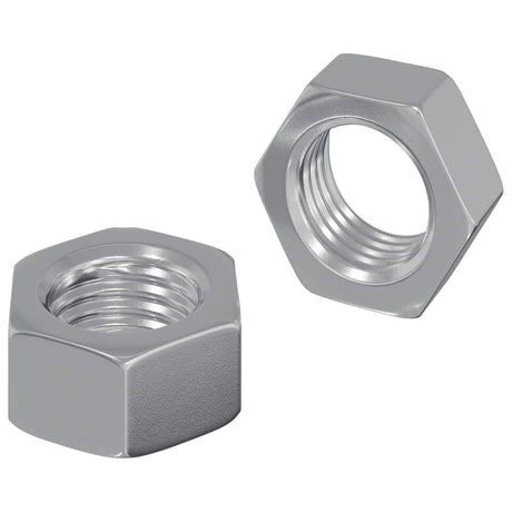Vidaxl zeshoekige moer 2 pcs zilver m6 ijzer
